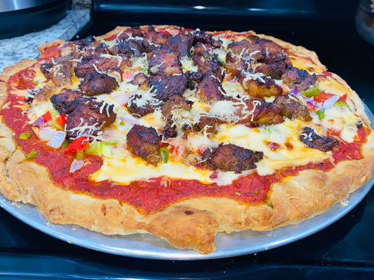 Griot & Sweet Plantain Pizza